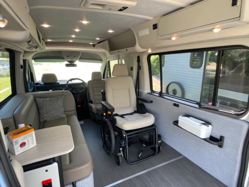 Accessible minivan - interior view